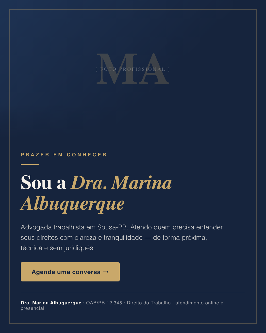 Post de apresentação